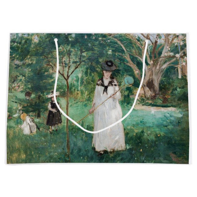 Berthe Morisot - Die Schmetterlingsjagd Große Geschenktüte (Vorderseite)