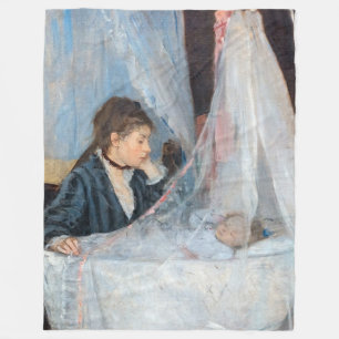 Berthe Morisot - Die Wiege / Le Berceau Fleecedecke