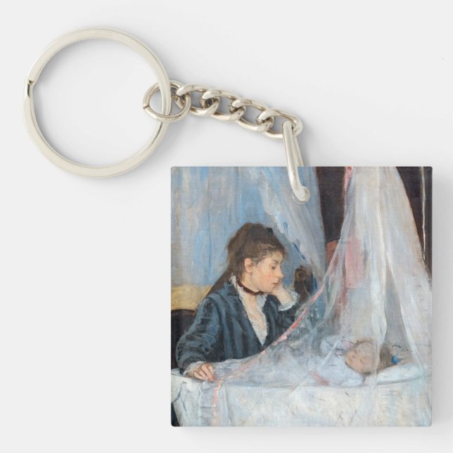 Berthe Morisot - Die Wiege Schlüsselanhänger (Vorderseite)