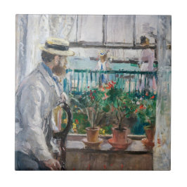 Berthe Morisot - Eugene Manet auf der Isle of Wigh Fliese