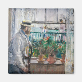 Berthe Morisot - Eugene Manet auf der Isle of Wigh Magnet