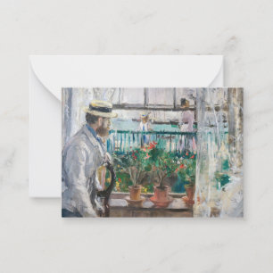 Berthe Morisot - Eugene Manet auf der Isle of Wigh Mitteilungskarte