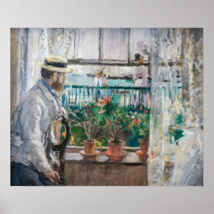 Berthe Morisot - Eugene Manet auf der Isle of Wigh Poster