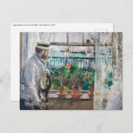 Berthe Morisot - Eugene Manet auf der Isle of Wigh Postkarte