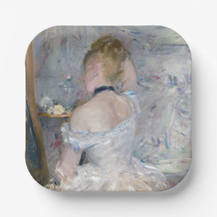 Berthe Morisot - Frau bei ihrer Toilette Pappteller