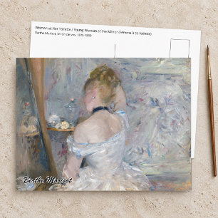 Berthe Morisot - Frau bei ihrer Toilette Postkarte