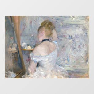 Berthe Morisot - Frau in ihrer Toilette Fensteraufkleber