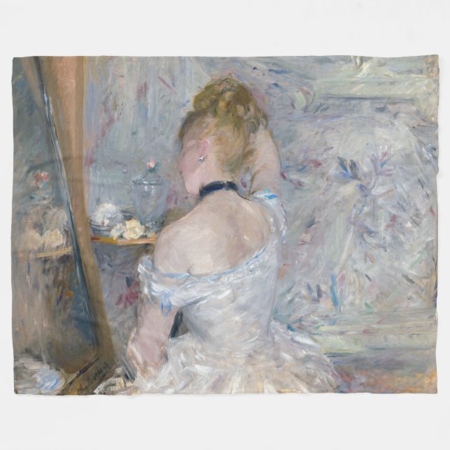Berthe Morisot - Frau in ihrer Toilette Fleecedecke (Vorderseite (Horizontal))