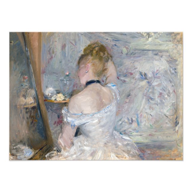 Berthe Morisot - Frau in ihrer Toilette Fotodruck (Vorne)