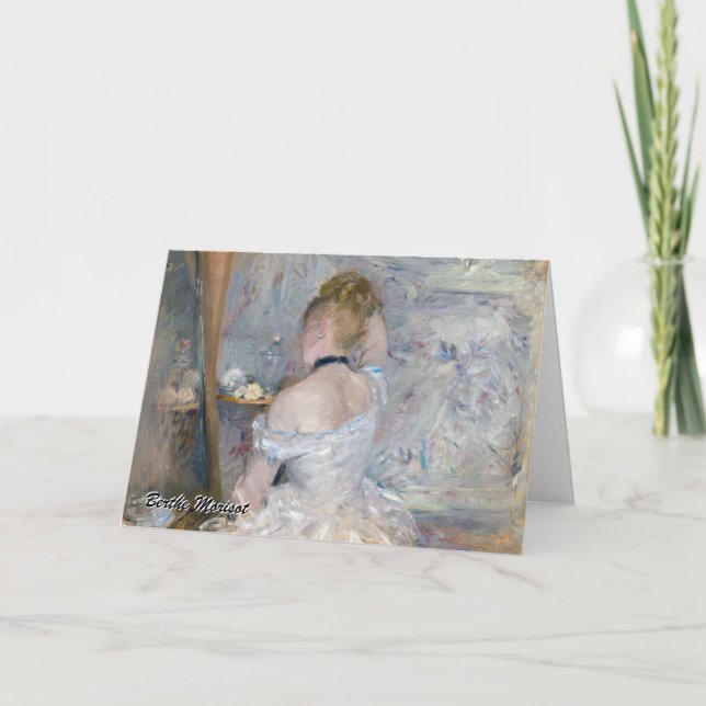 Berthe Morisot - Frau in ihrer Toilette Karte (Vorderseite)