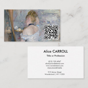 Berthe Morisot - Frau in Ihrer Toilette - QR-Code Visitenkarte