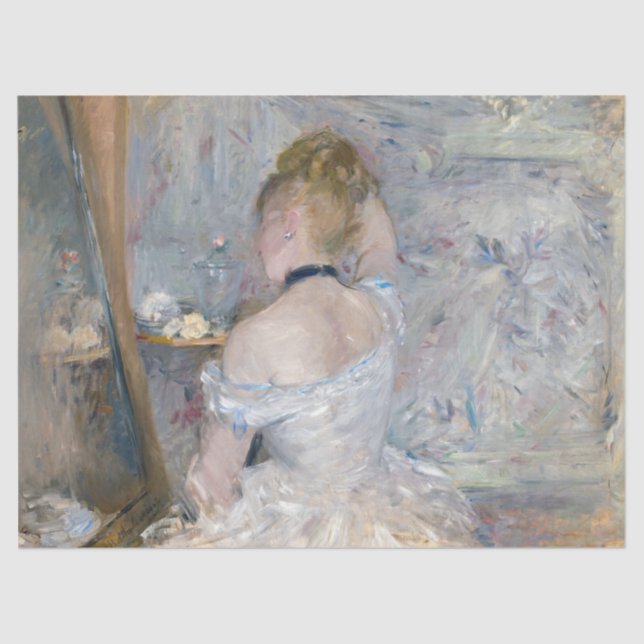 Berthe Morisot - Frau in ihrer Toilette Seidenpapier (Vorderseite)