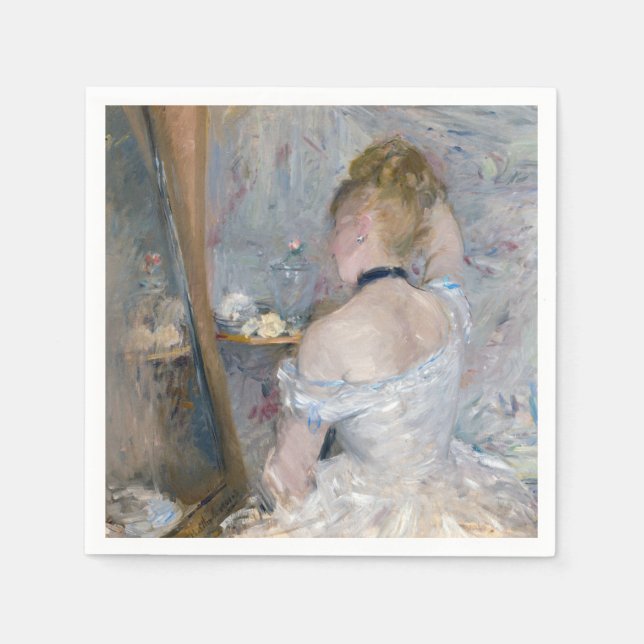 Berthe Morisot - Frau in ihrer Toilette Serviette (Vorderseite)