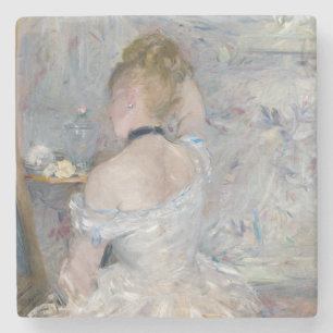Berthe Morisot - Frau in ihrer Toilette Steinuntersetzer