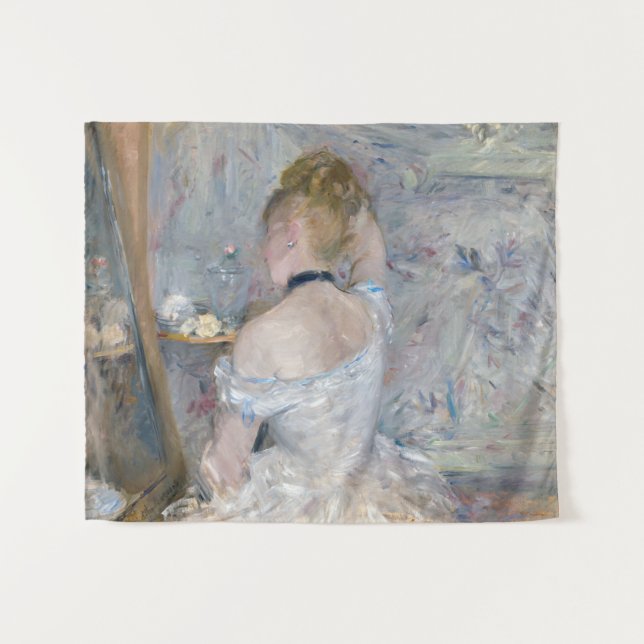 Berthe Morisot - Frau in ihrer Toilette Wandteppich (Vorderseite (Horizontal))