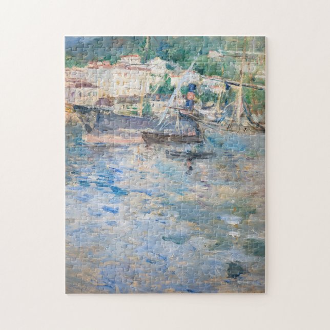 Berthe Morisot - Hafen von Nizza Puzzle (Vertikal)