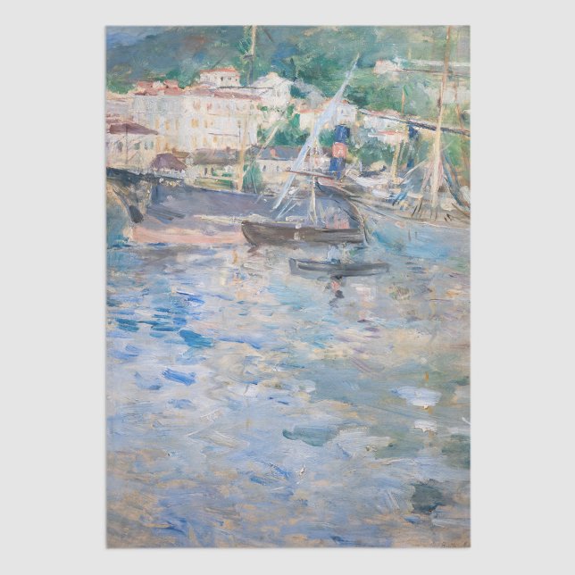 Berthe Morisot - Hafen von Nizza Seidenpapier (Von Creator hochgeladen)