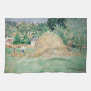 Berthe Morisot - Heuhaufen in Bougival Geschirrtuch