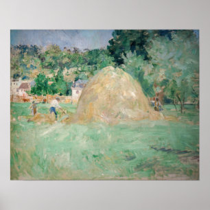 Berthe Morisot - Heuhaufen in Bougival Poster