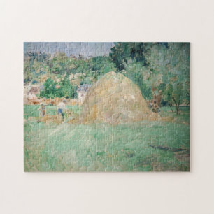 Berthe Morisot - Heuhaufen in Bougival Puzzle