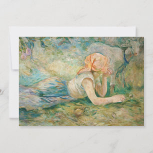 Berthe Morisot - Hirtenfrau ruhend Einladung