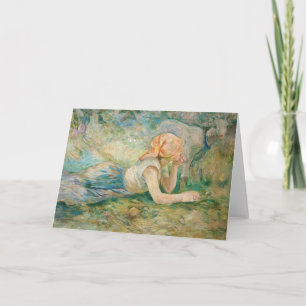 Berthe Morisot - Hirtenfrau ruhend Karte