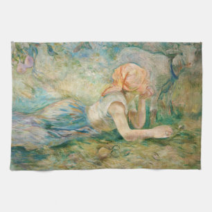 Berthe Morisot - Hirtenmädchen ruhend Geschirrtuch