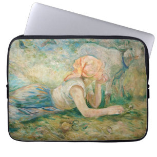 Berthe Morisot - Hirtenmädchen ruhend Laptopschutzhülle