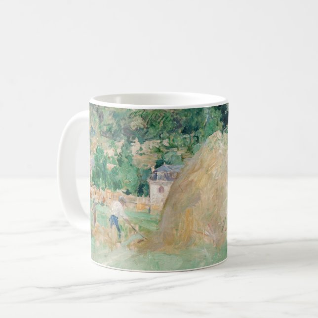 Berthe Morisot - Hystacks at Bougival Kaffeetasse (Vorderseite Links)