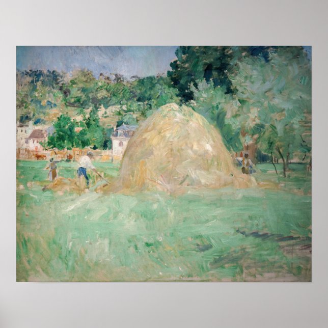 Berthe Morisot - Hystacks at Bougival Poster (Vorne)