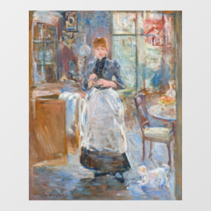 Berthe Morisot - Im Esszimmer Fensteraufkleber