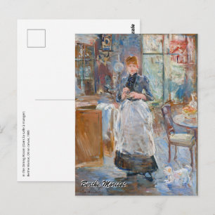 Berthe Morisot - Im Esszimmer Postkarte