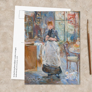 Berthe Morisot - Im Esszimmer Postkarte