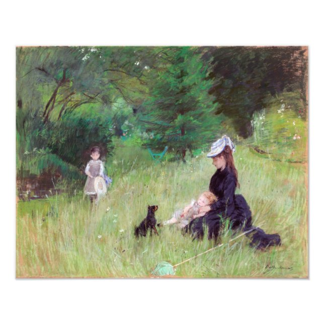 Berthe Morisot - Im Park Fotodruck (Vorne)
