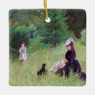 Berthe Morisot - Im Park Keramikornament