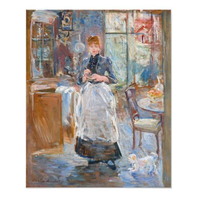 Berthe Morisot - Im Speisesaal Fotodruck (Vorne)