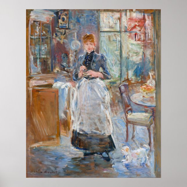 Berthe Morisot - Im Speisesaal Poster (Vorne)