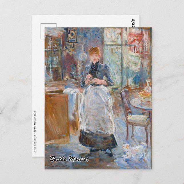 Berthe Morisot - Im Speisesaal Postkarte (Vorne/Hinten)