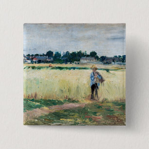Berthe Morisot - Im Wheatfield bei Gennevillier Button