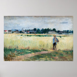 Berthe Morisot - Im Wheatfield bei Gennevillier Poster