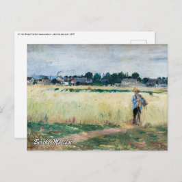 Berthe Morisot - Im Wheatfield bei Gennevillier Postkarte