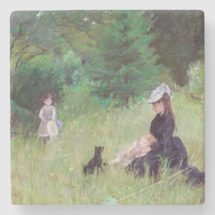 Berthe Morisot - In einem Park / Dans le parc Steinuntersetzer