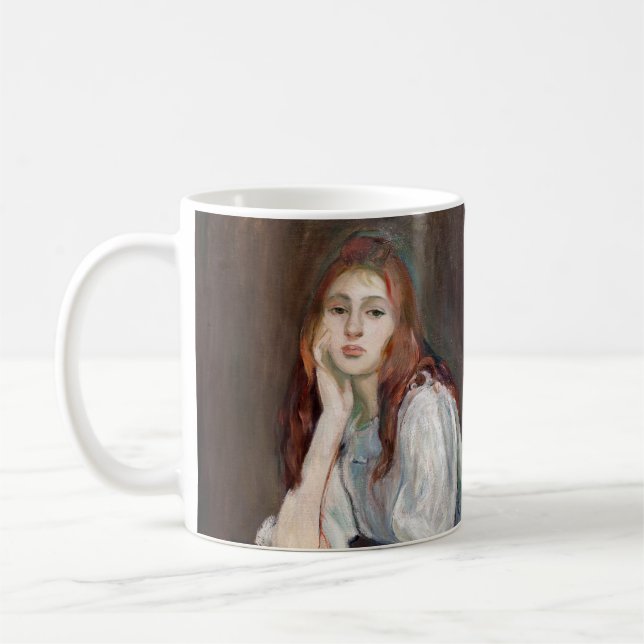 Berthe Morisot - Julie Daydreaming Kaffeetasse (Links)