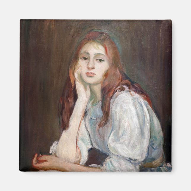 Berthe Morisot - Julie Daydreaming Magnet (Vorne)