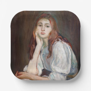 Berthe Morisot - Julie Daydreaming Pappteller
