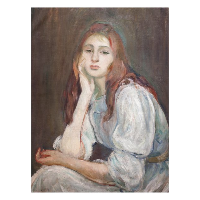 Berthe Morisot - Julie Daydreaming Tischdecke (Vorderseite)