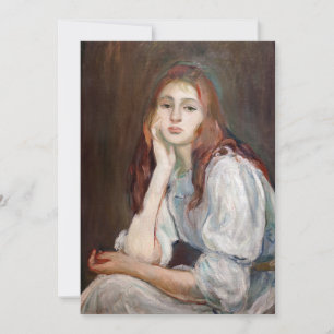 Berthe Morisot - Julie Tagträumend Dankeskarte
