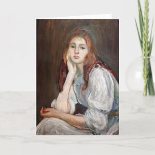 Berthe Morisot - Julie Tagträumend Karte