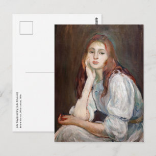 Berthe Morisot - Julie Tagträumend Postkarte