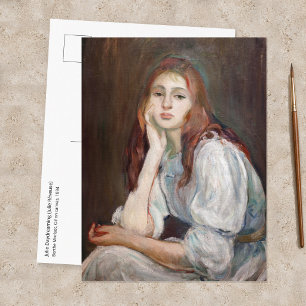 Berthe Morisot - Julie Tagträumend Postkarte